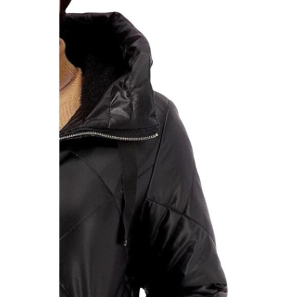 Nuage Hooded Puffer Coat – Black, Size X-Small (New) - Picture 2 of 6